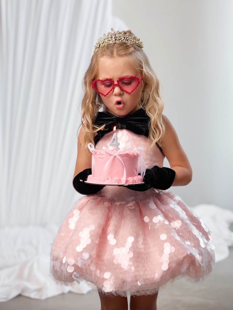 Vestido de Aniversário para Me - Toddler Girl Tulle Party Dress avaliação e preço