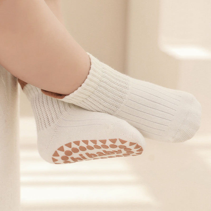 3 pares de meias infantis de a - Unisex Baby Socks Non Slip avaliação e preço