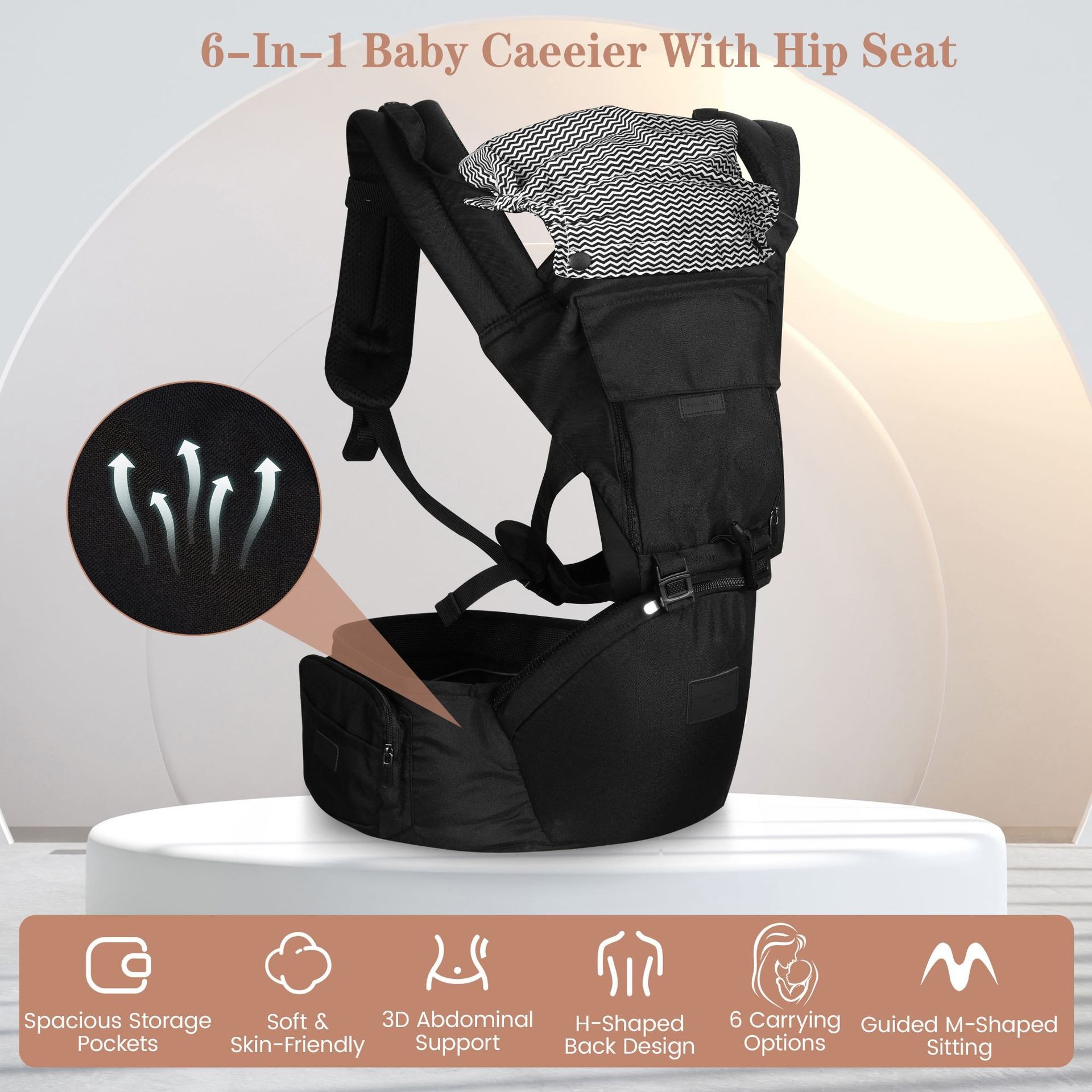 Porta-bebês com assento quadri - Ergonomic Baby Carrier Newborn To Toddler avaliação e preço