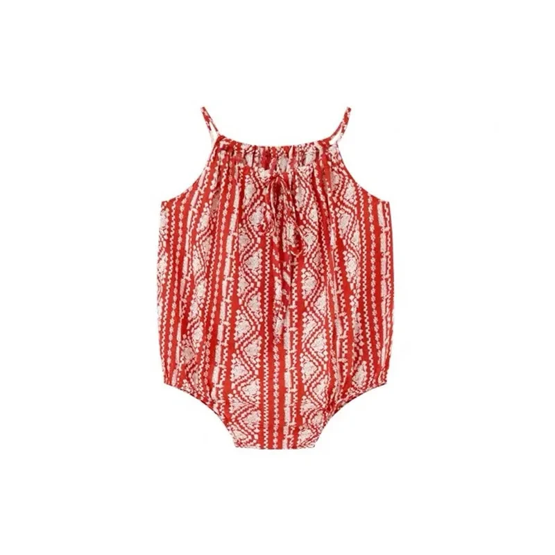 Macacão de algodão floral para - Newborn Baby Girl Romper Floral avaliação e preço
