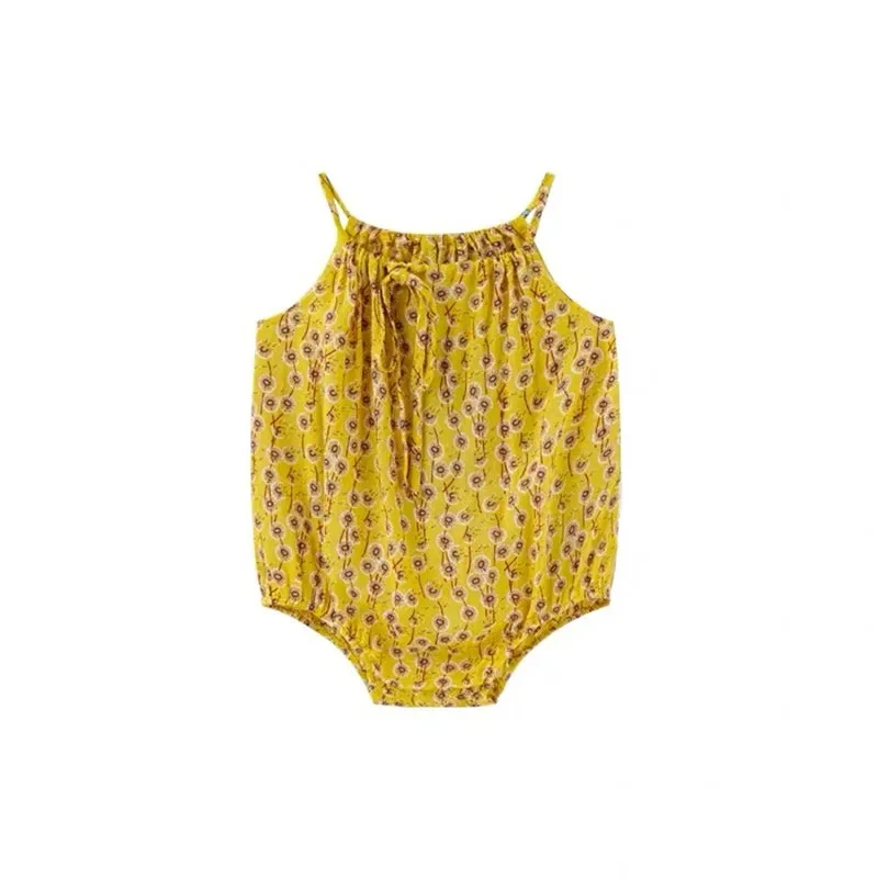 Macacão de algodão floral para - Newborn Baby Girl Romper Floral avaliação e preço