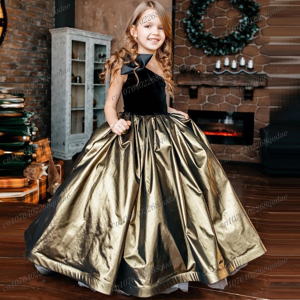 Novos vestidos de cetim preto  - Toddler Girl Tulle Party Dress avaliação e preço