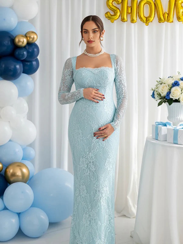 Vestido de renda para sessão d - Maternity Wear avaliação e preço