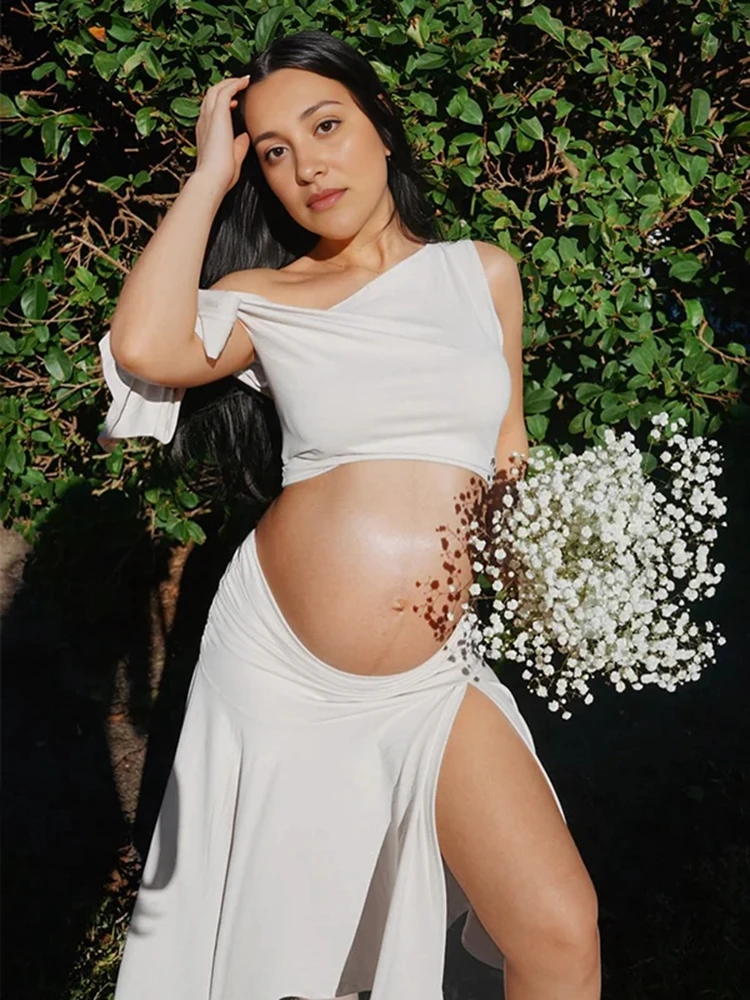 Fora do ombro vestidos para gr - Maternity Wear avaliação e preço