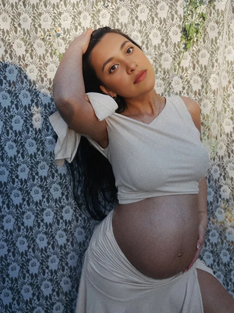 Fora do ombro vestidos para gr - Maternity Wear avaliação e preço
